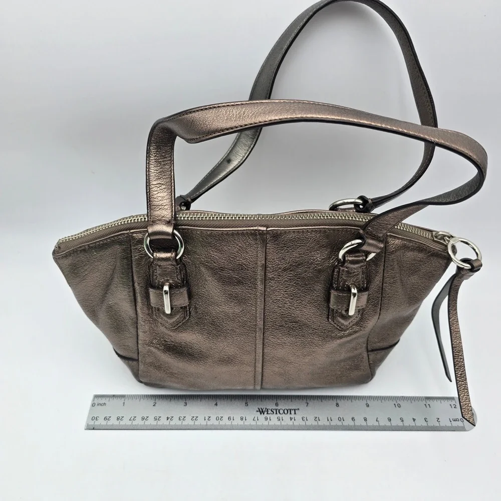 Coach metallic bronze